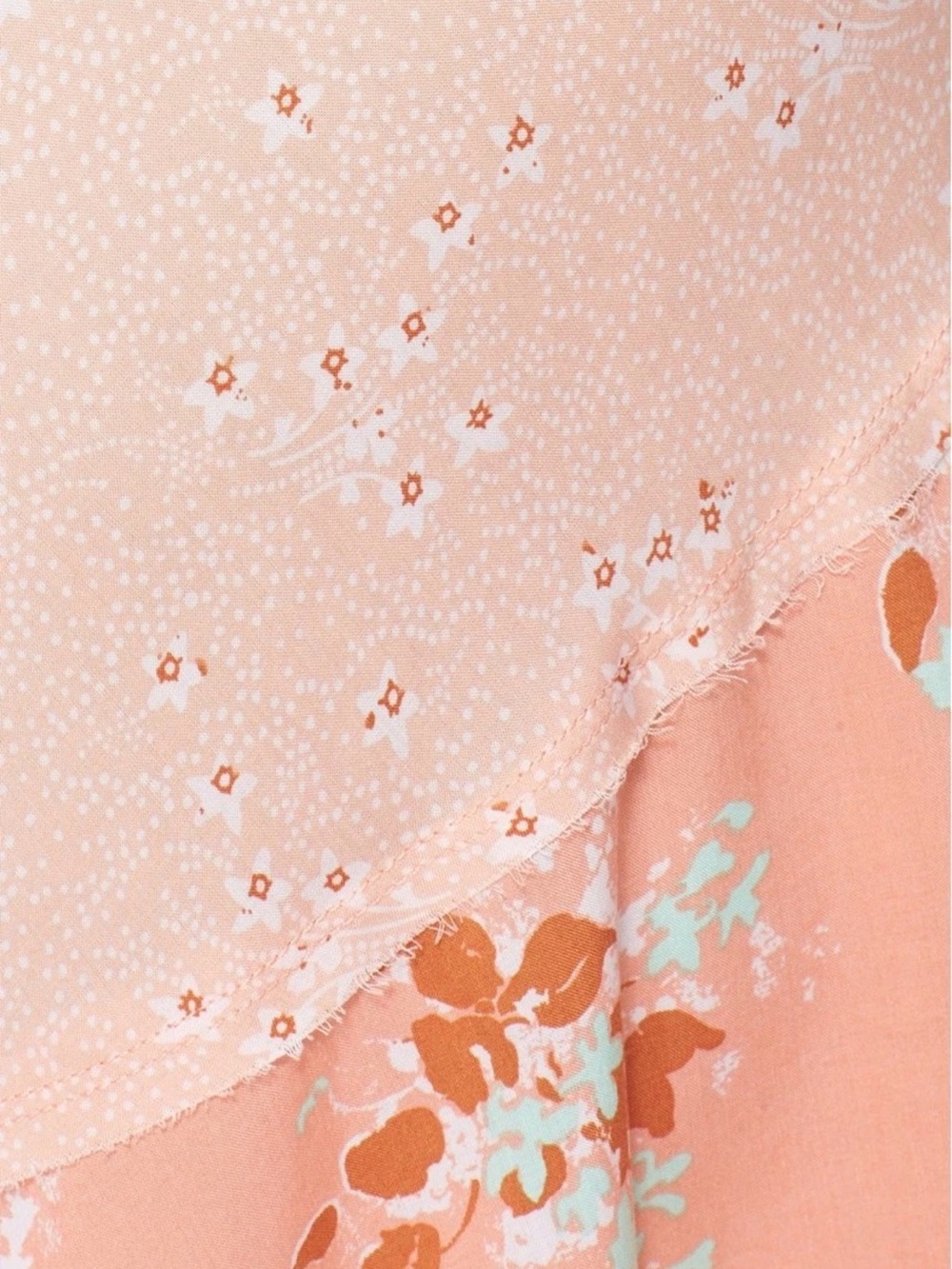 Free People Intimately Floral Tiered Spaghetti-Strap Midi Dress in Peach - Picture 3 of 6